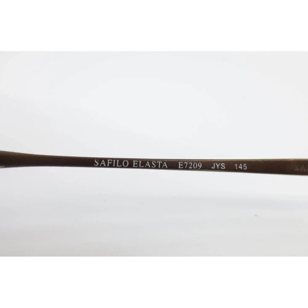 Safilo Elasta E7209 Brown Oval Eyeglasses Frames Italy 50-20-145 JYS